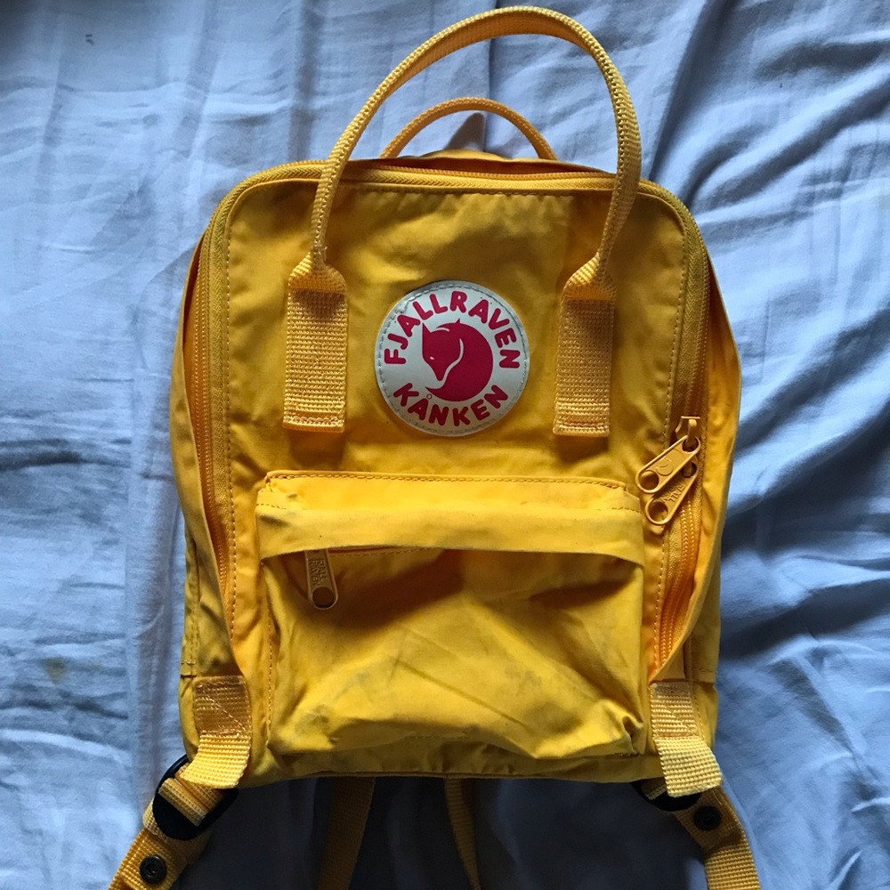 Yellow Mini Fjallraven Kanken